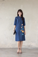 Đầm Jean Thêu D13829
