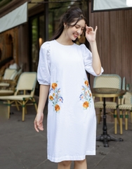 Đầm Phom A Thêu Tay Lỡ Swanlake - D10445LW02