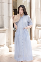 Đầm Dáng Dài Chất Liệu Vải Tơ Swanlake - D11382LW02