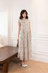 Rustic Bloom Dress | Đầm Linen D14101LW01