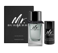 Set Nước Hoa, Lăn Khử Mùi Burberry Mr Burberry (EDT 100ml, Deodorant 75g)