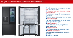 Tủ lạnh LG Inverter 574 lít LFD58BLMAI