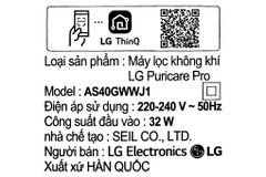 Máy lọc không khí LG Puricare Pro AS40GWWJ1 32W