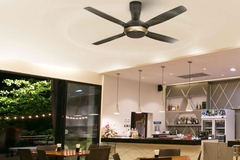 Quạt trần 4 cánh Panasonic F-56XPG-đen, có điều khiển