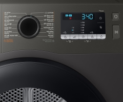 Máy sấy Samsung Inverter 9 kg DV90TA240AX/SV bơm nhiệt