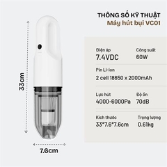 Máy hút bụi cầm tay FUJIHOME VC01