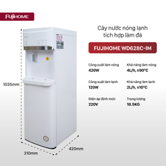 Cây nước nóng lạnh bình âm có chức năng làm đá Fujihome WD628C-IM