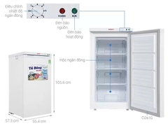 Tủ đông đứng Sanaky VH-160VD 118 lít