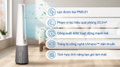 Máy lọc không khí LG PuriCare AeroTower Hit FS15GPBK0.ABAE 40W