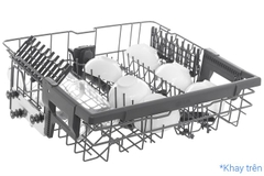 Máy rửa bát LG TrueSteam™ màu đen LDT14BLA4