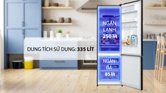Tủ lạnh 2 cửa Electrolux 335L Ngăn đá dưới ,Có ngăn đông mềm EBB3742M-H Mới [2024]