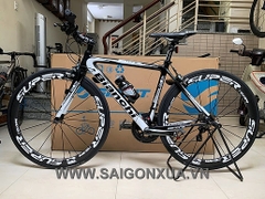 ROAD BIKE tay cầm ngang BIANCHI - Khung full Carbon, group Shimano TIAGRA 4700