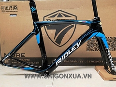 Khung sườn xe đạp đua chuyên nghiệp : RIDLEY NOAH SL (Full Carbon). Màu Đen/Xanh