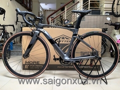 Xe đạp đua TWITTER CYCLONE PRO - Khung full Carbon, groupsets Retrospec 11 LÍP (Xám lông chuột)