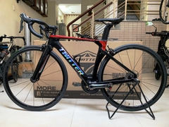 Xe đạp đua TWITTER R5 (2023) - Khung - Vành full Carbon, group SHIMANO TIAGRA 4700. Màu Đen/đỏ