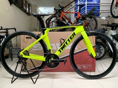 Xe đạp thể thao Road bike tay lái ngang TWITTER R5 2024 - Khung full Carbon, groupsets Retrospec 12 LÍP. Màu Vàng chanh