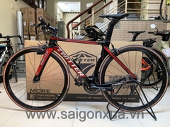 Road bike tay lái ngang TWITTER SNIPER PRO - Khung full Carbon, groupsets Retrospec 11 LÍP. Màu Đen/đỏ