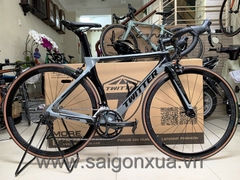 Xe đạp đua TWITTER T10 PRO (2022) - Khung full Carbon, groupsets Retrospec 11 LÍP. Xám xi măng