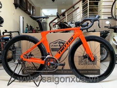 Xe đạp đua TWITTER R10 DISC (2022) - Khung, vành full Carbon, groupsets Retrospec 11 LÍP. Màu Cam