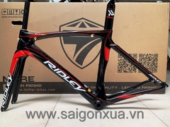 Khung sườn xe đạp đua chuyên nghiệp : RIDLEY NOAH SL (Full Carbon). Màu Đen/đỏ/trắng