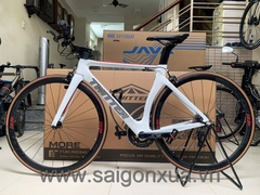 Xe đạp thể thao Road bike tay lái ngang TWITTER R3 2023 - Khung full Carbon, groupsets Retrospec 11 LÍP. Màu Trắng