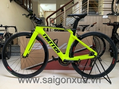 Xe đạp thể thao Road bike tay lái ngang TWITTER R5 2023 - Khung full Carbon, groupsets Retrospec 11 LÍP. Màu Vàng chanh