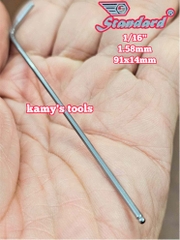 Lục giác bi hệ inch Standard 1/16 inch 1.58mm dài 91x14mm STD-68116 KHÔNG LO GO