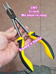 Kìm mỏ nhọn miệng thẳng có răng CNT dài 11 inch 290mm CNT-LNNT11