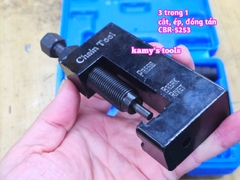 Dụng cụ cảo vam tháo mở cắt, bấm ép, đóng tán lại mắt xích sên 3 trong 1 cao cấp Kamytools CBR-5253