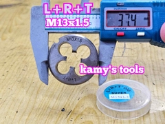 Bàn ren M13x1.5 (13x1.5) L+R+T (LRT) dụng cụ tạo ren ngoài bulong LRT-431315