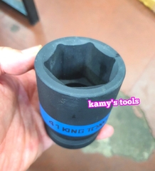 Đầu tuýp đầu khẩu đen dài lục giác dài 80mm Kingtony 1 inch 36mm 38mm 41mm 883536M 883538M 883541M