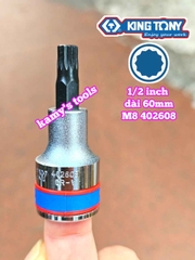 Tuýp lú đầu sao M 12 cạnh 1/2 inch Kingtony M6 M8 M10 M12 M14 402606 402608 402610 402612 402614