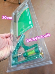 Thước góc ê ke thủy góc vuông đa năng 300mm 30cm Berrylion 070708300 đo độ sâu, canh thẳng, canh ngang, lấy dấu khoảng