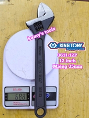 Mỏ lết miệng đen Kingtony 12 inch 300mm 3611-12P miệng mở 0-35mm