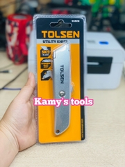 Dao rọc giấy lưỡi liền cán nhôm Tolsen 30008 ( dao rọc cáp, dao rọc giấy)
