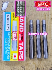 Bộ taro ta rô SKC M12x1.75 Nhật 3 mũi chính hãng logo khắc rõ nét