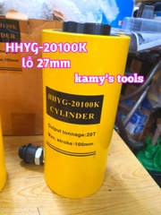 HHYG-20100K Kích thủy lực có lỗ rỗng tâm TLP 20 tấn hành trình 100mm lỗ 27mm 223mm-323mm