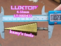 Mũi khoan tháp chuôi lục giác 4-32mm Luxtop LT-HSD432