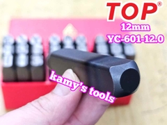 Bộ đóng chữ xuôi 12mm TOP YC-601-12.0