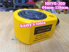 Kích thủy lực lùn 30 tấn HHYG-30D TLP hành trình 54mm chiều cao 64mm-118mm