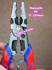 Kìm điện tuốt dây bấm cos trợ lực 9 inch 220mm DAMUZHI DMZ-D9