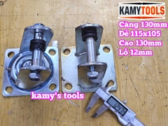 Đế càng bánh xe cố định và xoay loại dày 6mm cho bánh xe 130mm Kamytools KMT-33130A KMT-32130A