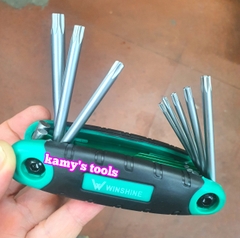 Bộ lục giác và bộ lục giác sao hoa thị xếp gọn bỏ túi 8 cây winshine