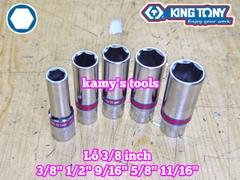 Tuýp 3/8 inch hệ inch 6 cạnh Kingtony cỡ 3/8 inch 1/2 inch 9/16 inch 5/8 inch 11/16 inch 323512S 323516S 323518S 323520S 323522S