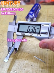Tua vít 2 đầu cán trong 6x150mm Century LU-TV2DT-150