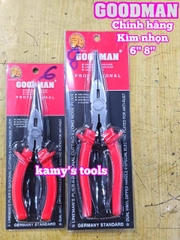 Kìm mỏ nhọn Goodman 6 inch 8 inch chính hãng 95-106 95-108