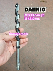 Mũi khoan gỗ xoắn ốc đuôi lục giác 8mm 10mm 12mm 14mm 16mm 18mm 20mm 22mm 25mm 30mm dài 230mm Dannio