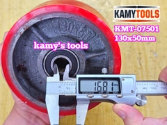 Bánh xe PU mâm gang 130mm 130x50mm Kamytools KMT-07501