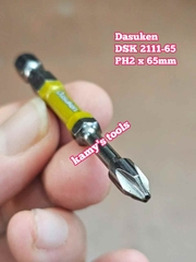 Đầu mũi bắn vít bake PH2 dài 65mm Dasuken DSK 2111-65 (bán lẻ 1 cái)