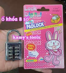 Ổ khóa mã số chất liệu hợp kim thép bền bỉ an toàn 8 số 10 số CJSJ